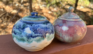 Ceramic Pottery Jar with Lid-Candy Jar/Sugar Dish-Tiny/Small/Medium/Large